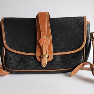 Dooney & Burke Classic Shoulder purse Handbag Black Brown Vintage